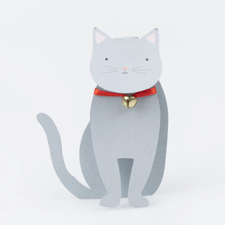Cat Pop-Up Valentine's Cards and Stickers- Set of 12