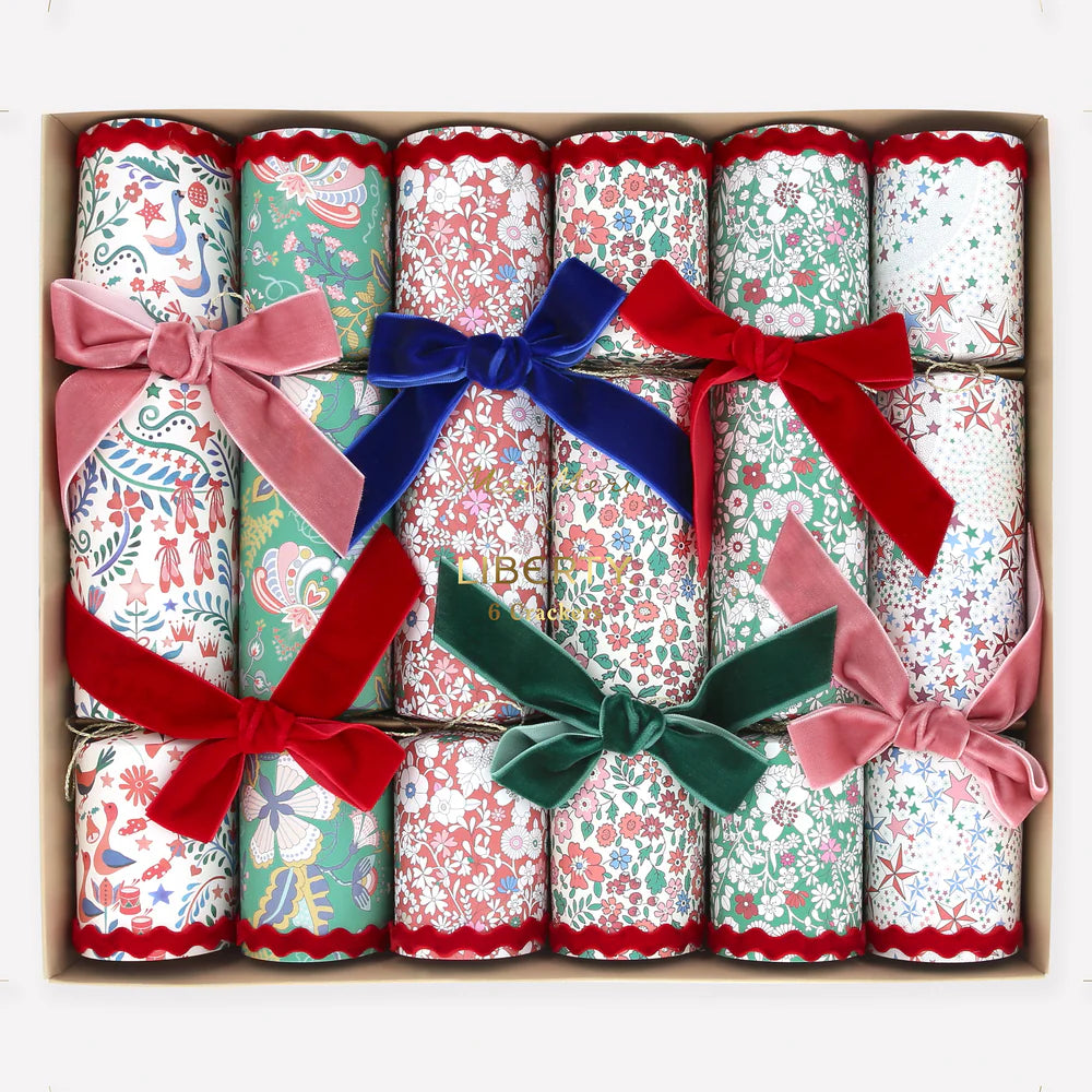 Liberty Velvet Bow Crackers Box of 6