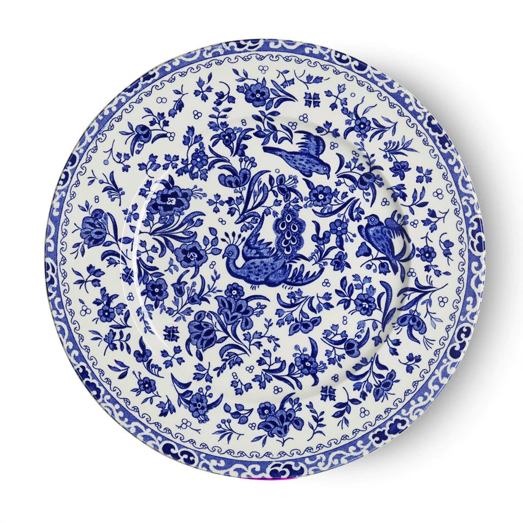 Blue Regal Peacock Medium Plate 8 3/4 in