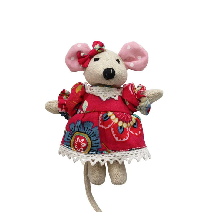 Mini Mouse with Hot Pink Floral Dress