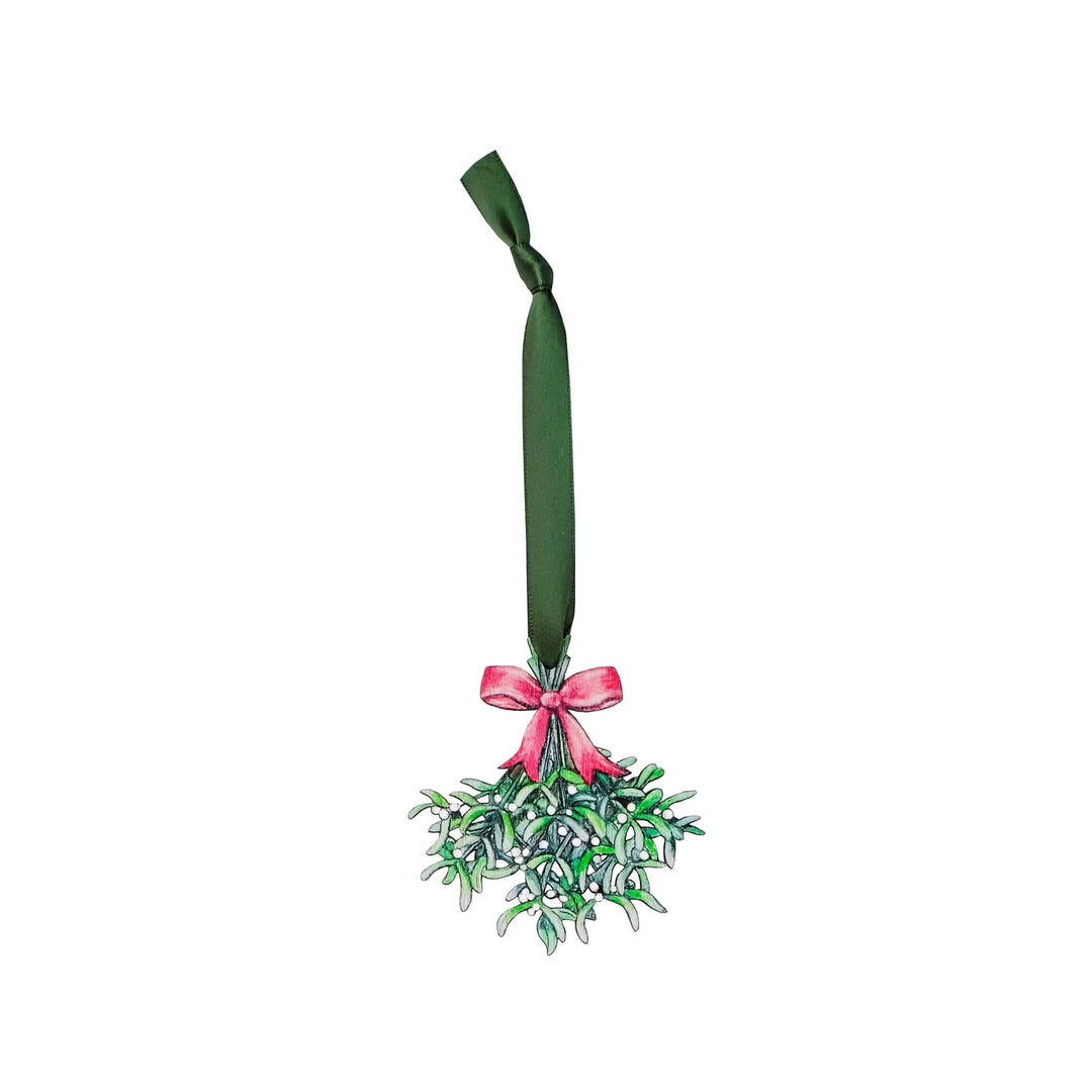 Mistletoe Wooden Christmas Decoration