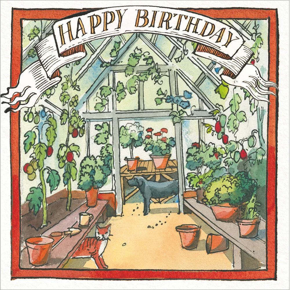 Matthew Rice In the Greenhouse Birthday Card