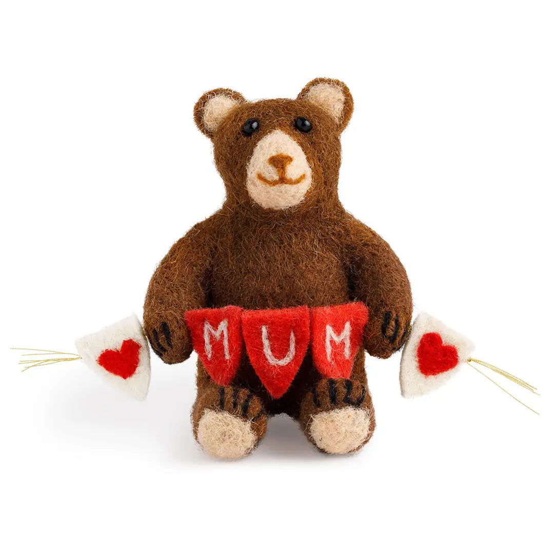 Mumma Bear Felt Decoration