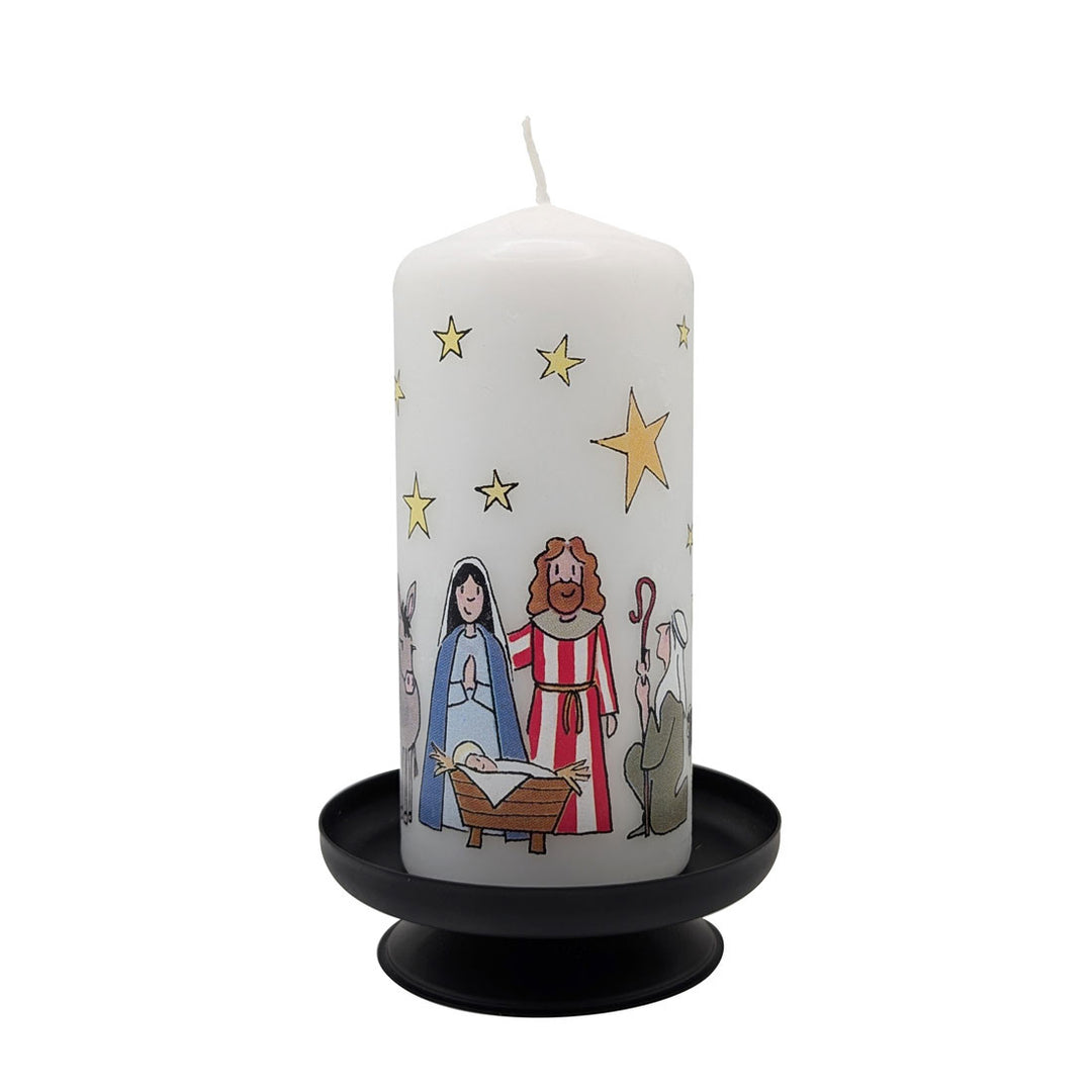 Nativity Mini Pillar 5" Candle
