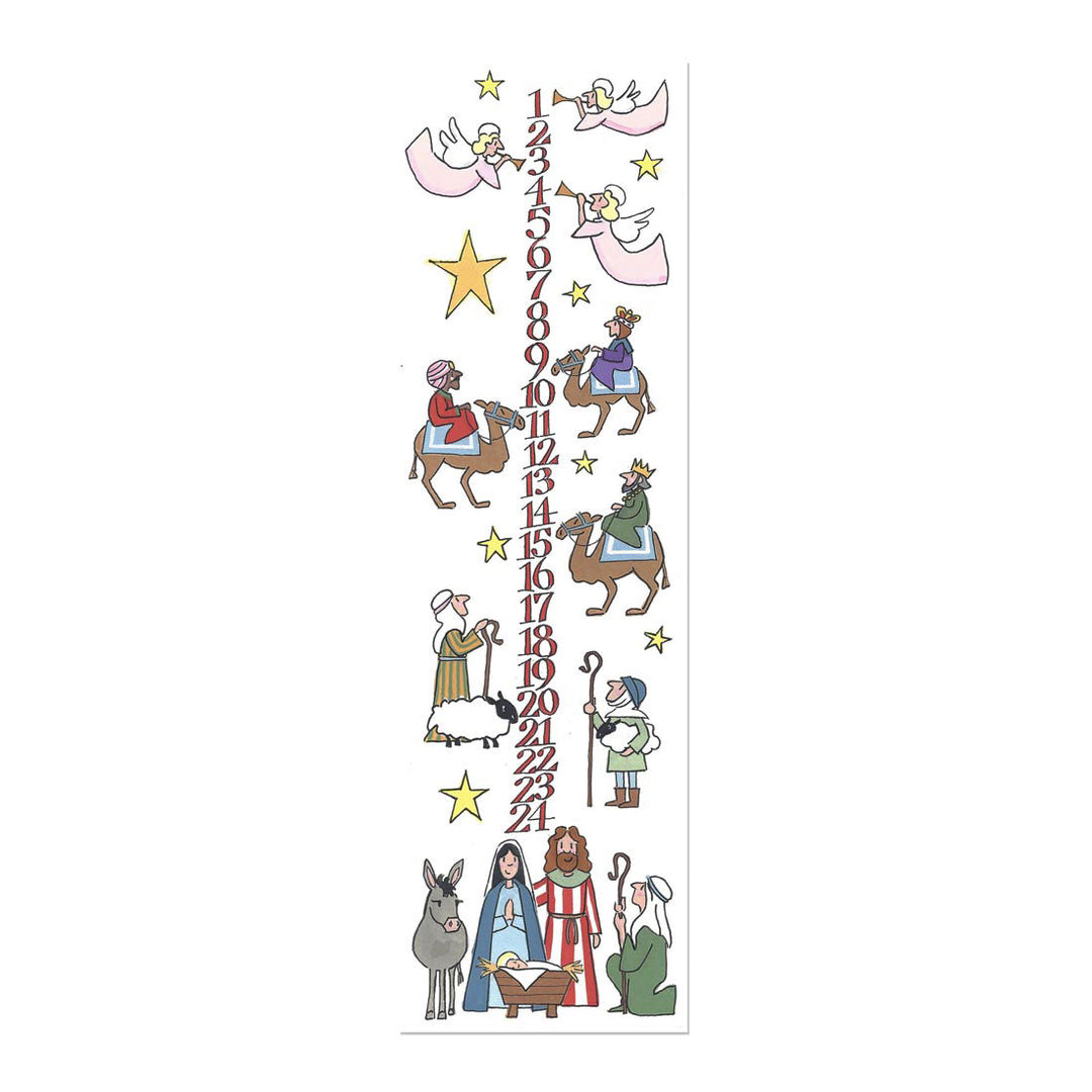 Nativity Advent Taper Candle