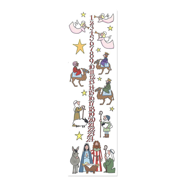 Nativity Advent Taper Candle