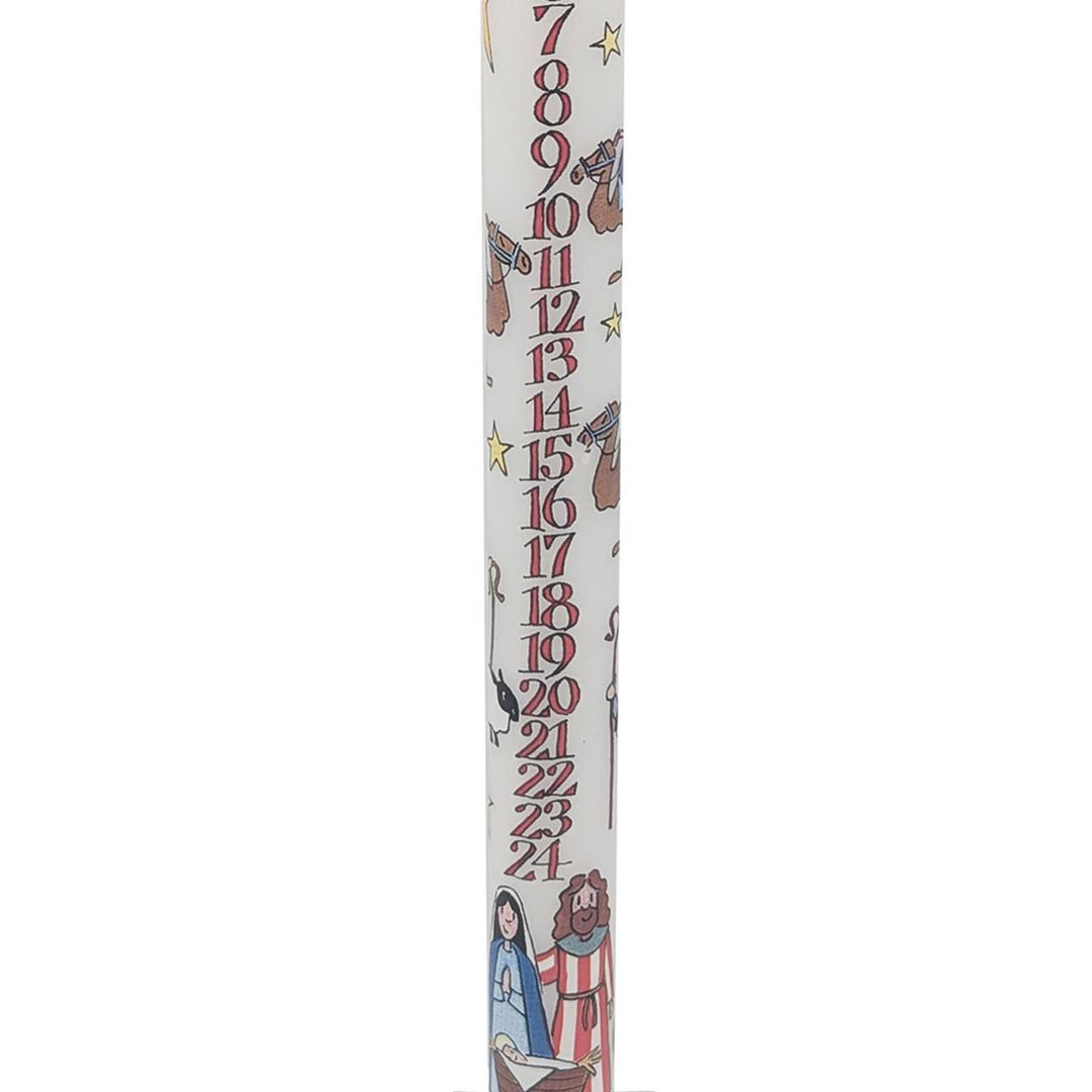 Nativity Advent Taper Candle