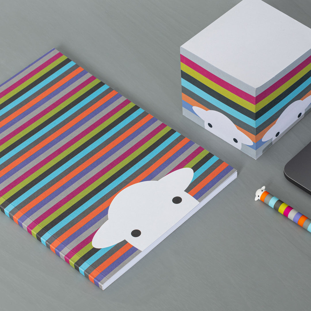 Herdy Peep Stripe A5 Notebook
