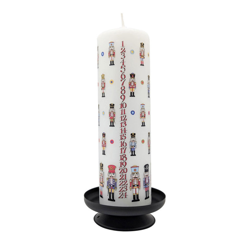 Nutcracker 7.5" Pillar Advent Candle