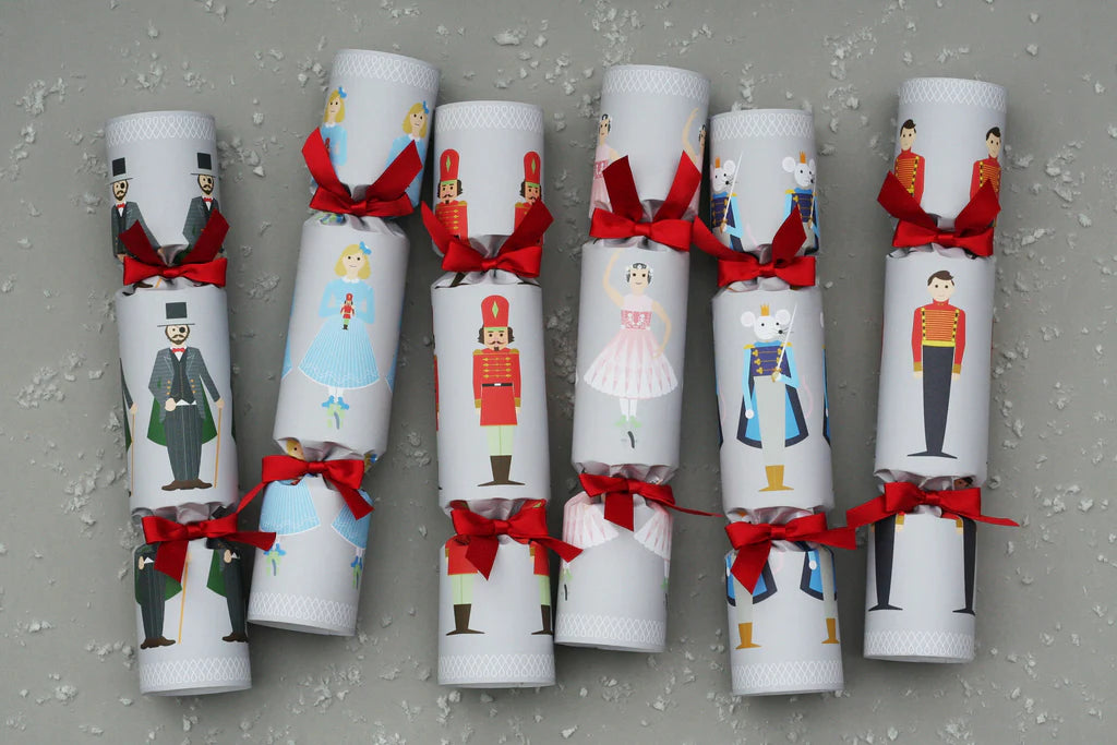 Nutcracker Luxury Christmas Crackers Box of 6
