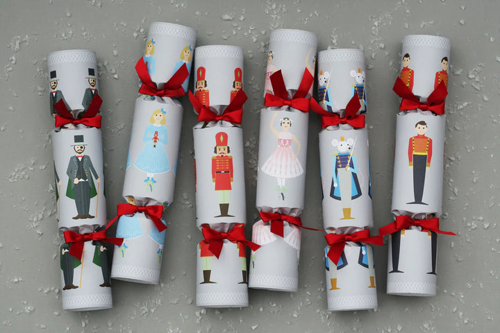 Nutcracker Luxury Christmas Crackers Box of 6