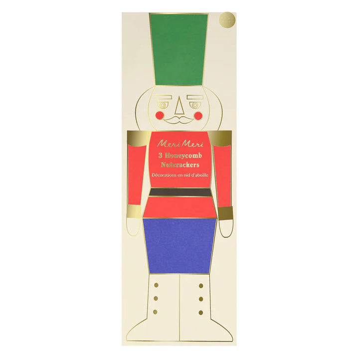 Honeycomb Nutcracker Decorations (Set of 3)
