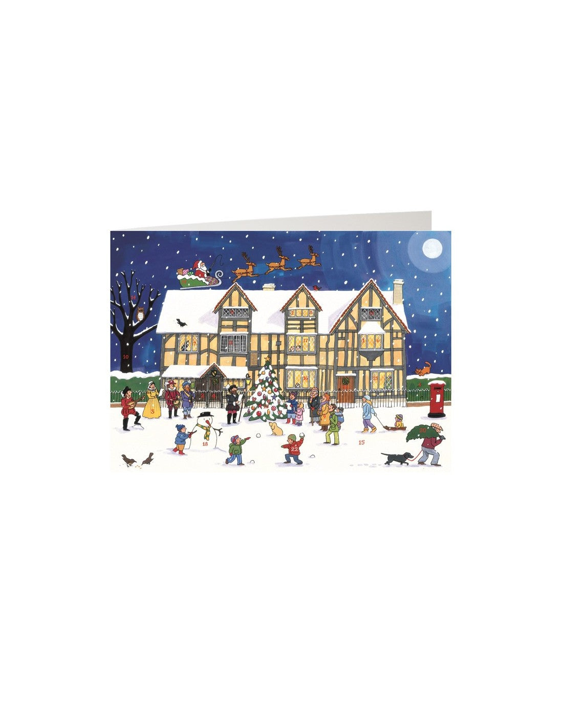 Christmas at the Old Town House Advent Calendar Card