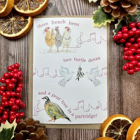 On The First Day of Christmas Eco-Friendly Card