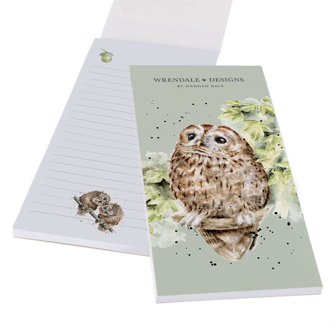 'Treetops' Owl Shopping List Pad