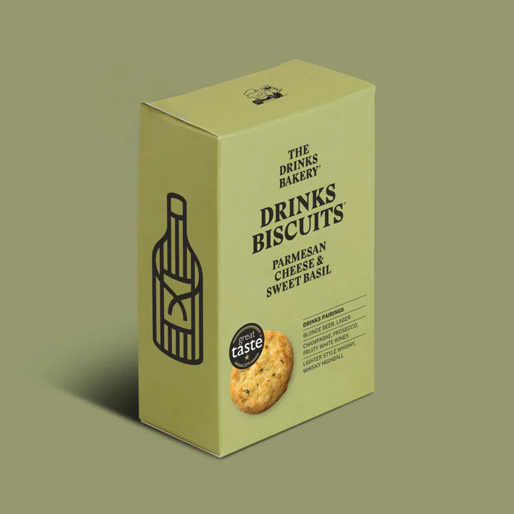 Parmesan Cheese and Sweet Basil Drinks Biscuits 110g