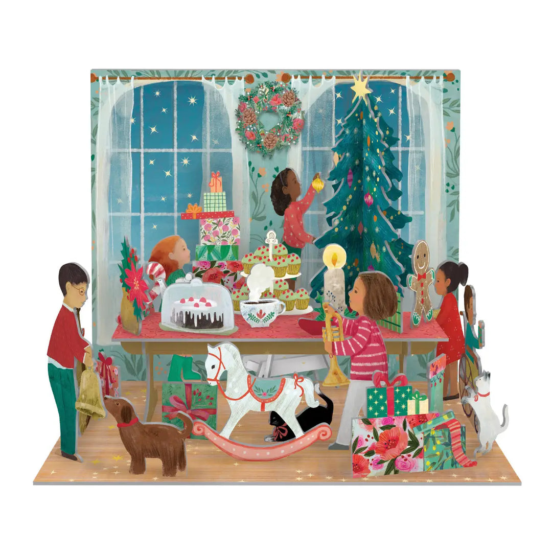 A Christmas Party Scene Pop and Slot Advent Calendar