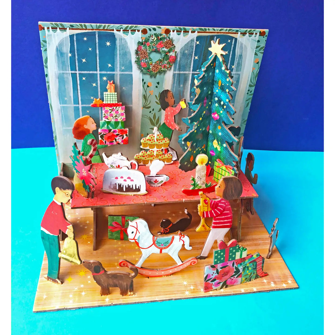 A Christmas Party Scene Pop and Slot Advent Calendar