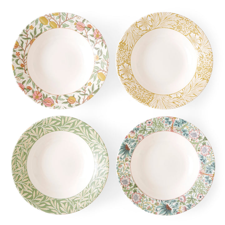 William Morris Co. Set of 4 Assorted Pasta Bowls by Spode