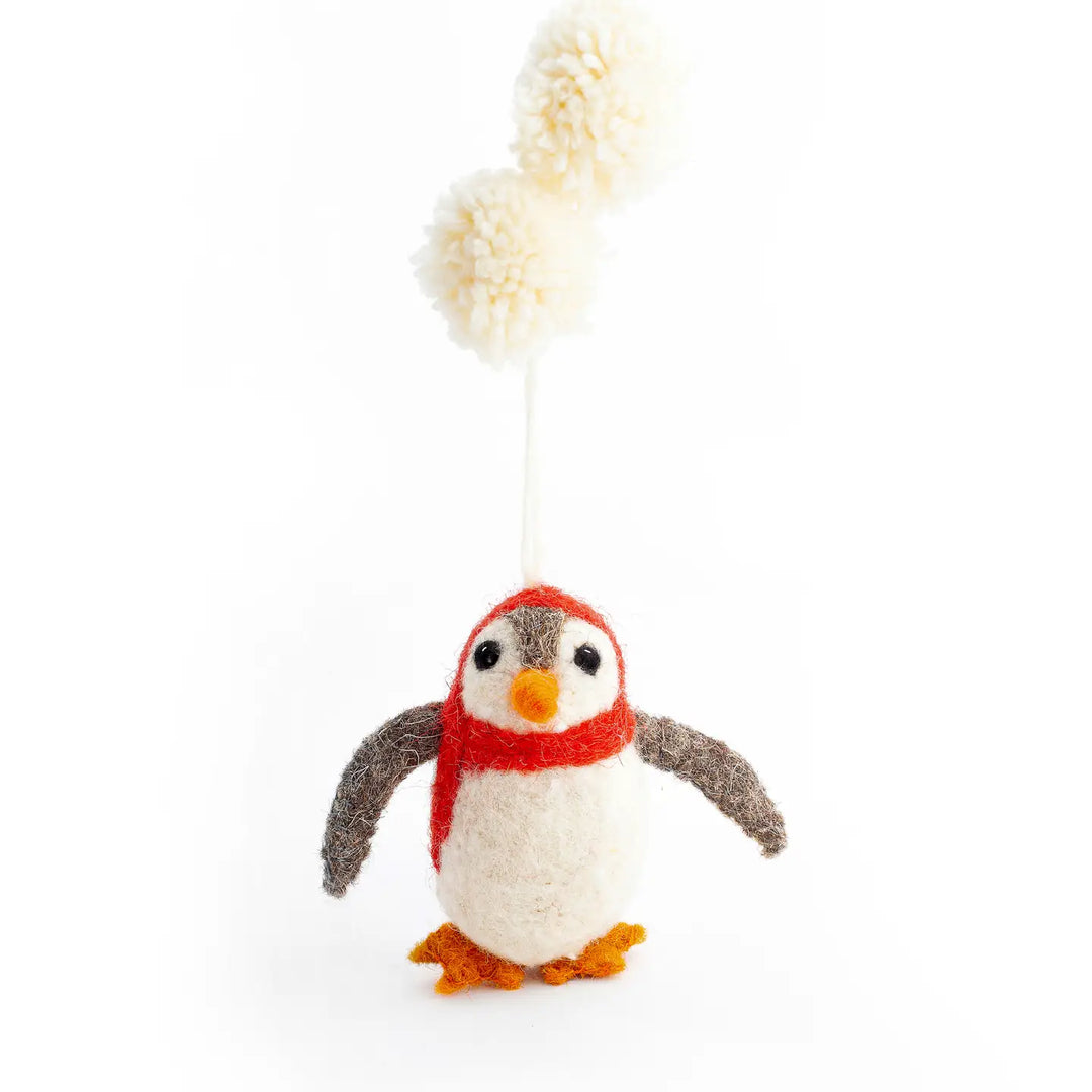 Paul Penguin Felt Christmas Decoration