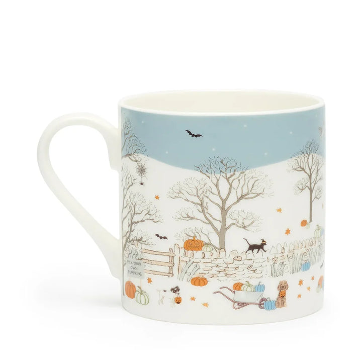 Paws and Pumpkins Large Bone China Mug