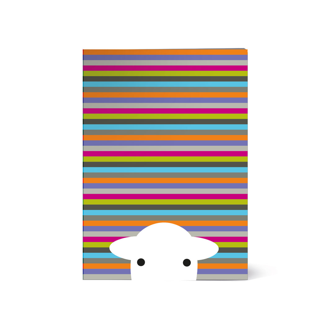 Herdy Peep Stripe A5 Notebook