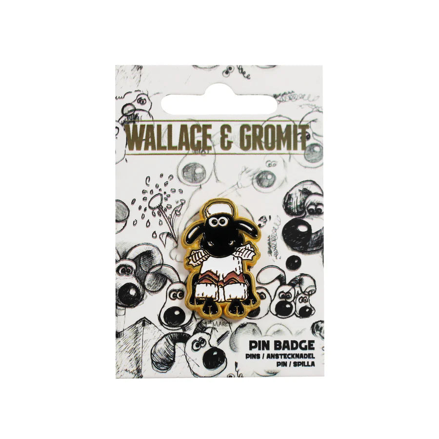 Shaun the Sheep Metal Pin Badge