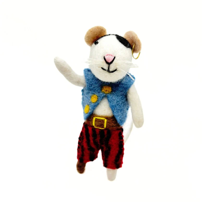 Pirate Mouse Felt Decoration