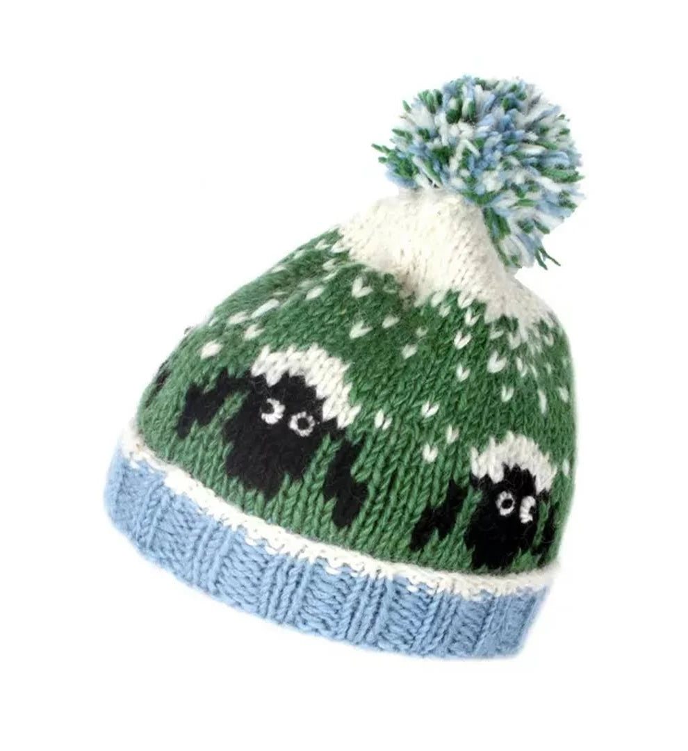 Kids Animal Bobble Hat - Sheep