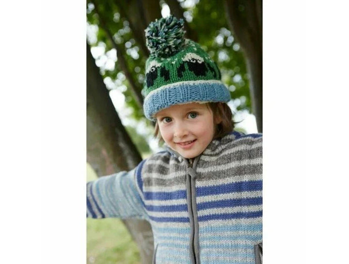 Kids Animal Bobble Hat - Sheep