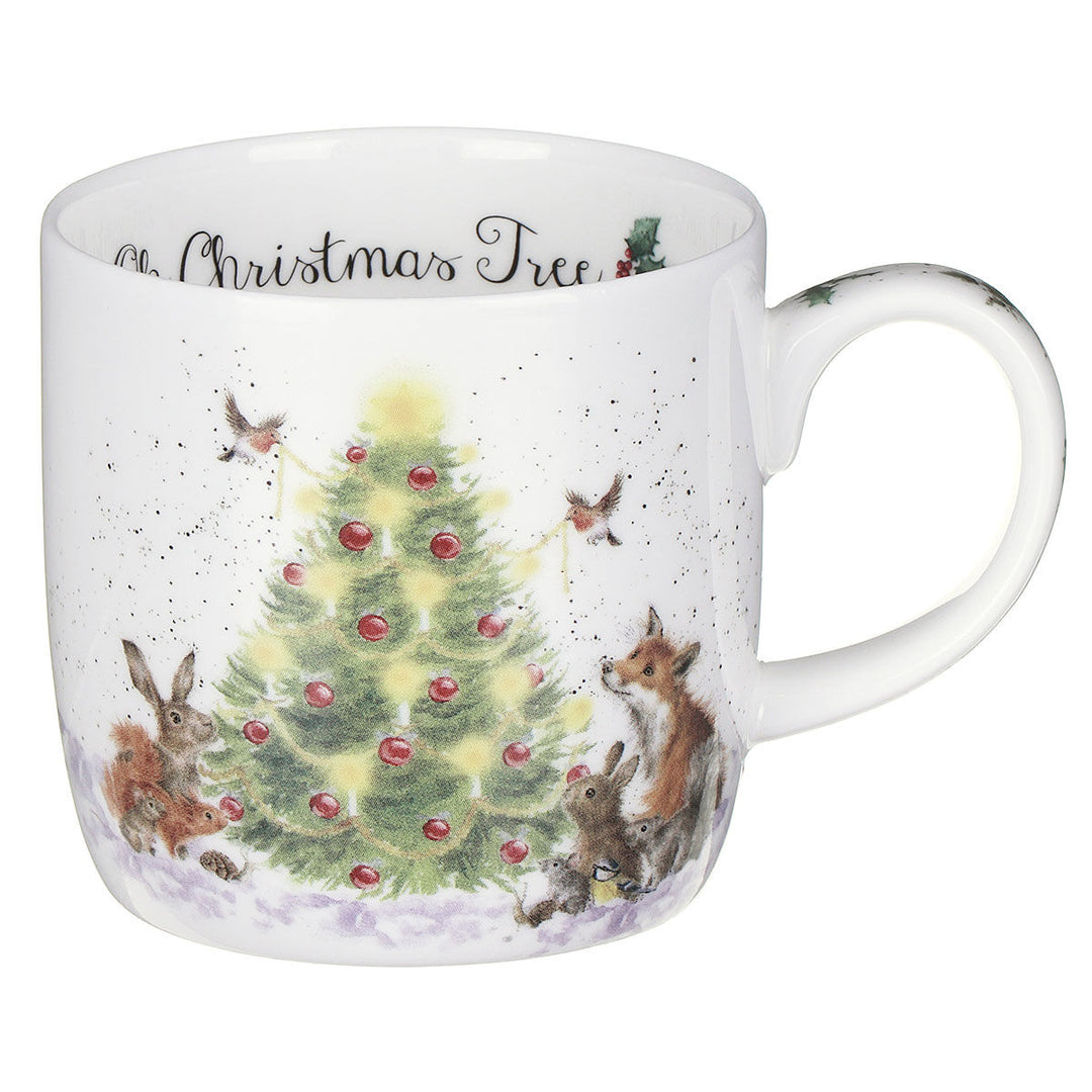 'Oh Christmas Tree' Small Bone China Mug (11oz)