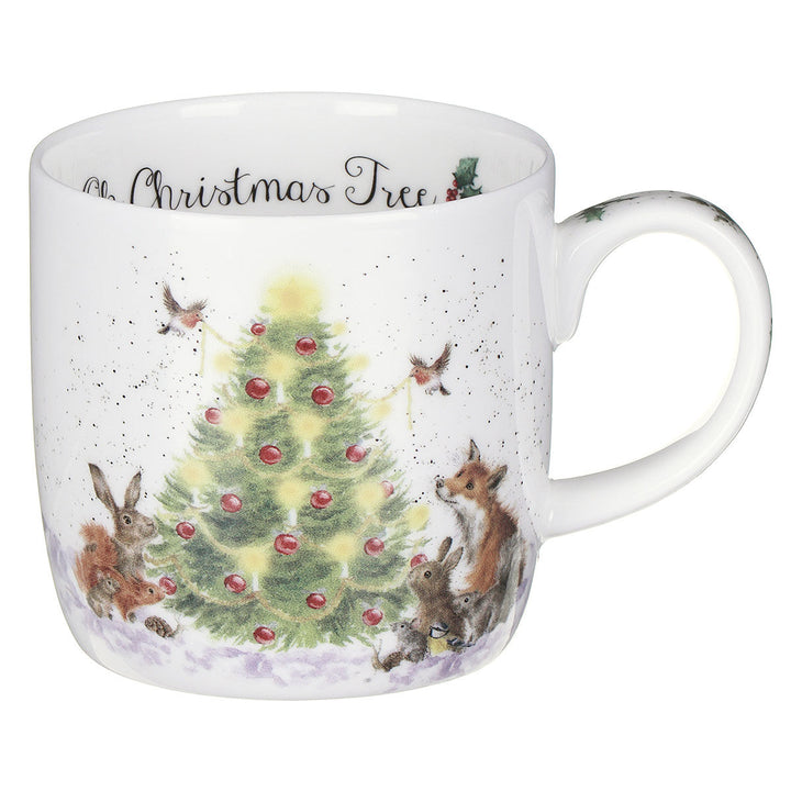 'Oh Christmas Tree' Small Bone China Mug (11oz)