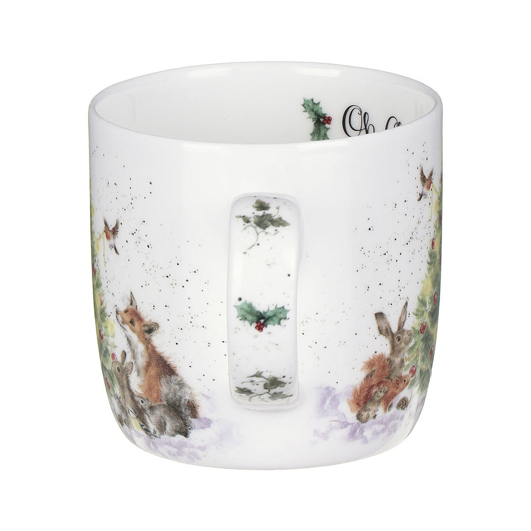 'Oh Christmas Tree' Small Bone China Mug (11oz)