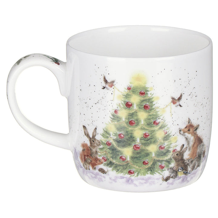 'Oh Christmas Tree' Small Bone China Mug (11oz)