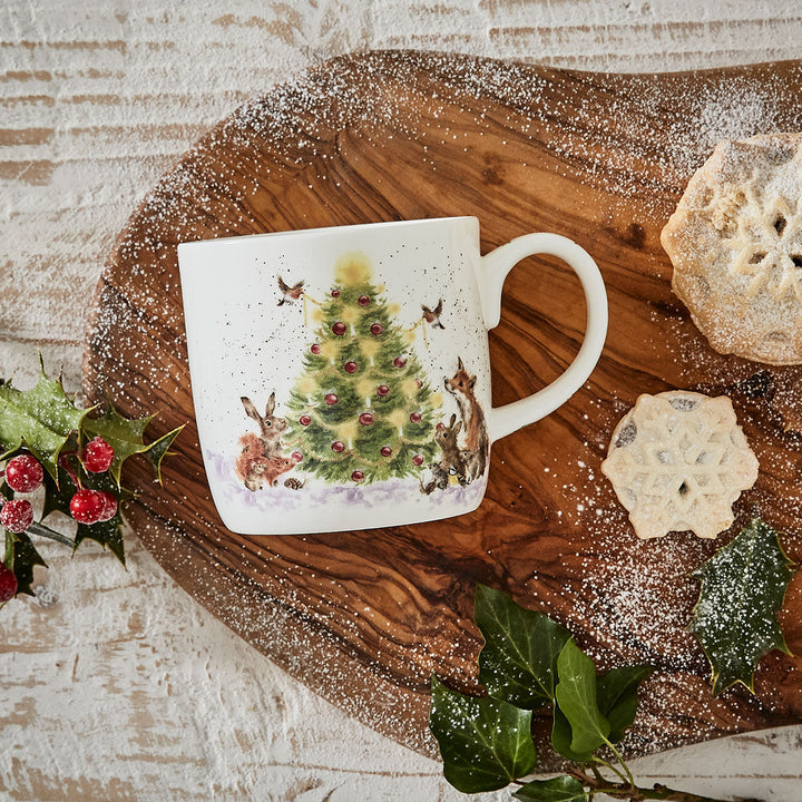 'Oh Christmas Tree' Small Bone China Mug (11oz)