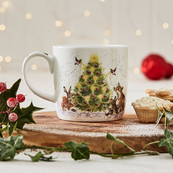 'Oh Christmas Tree' Small Bone China Mug (11oz)