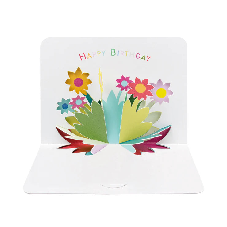 Birthday Flowers Pop Out Greeting Card