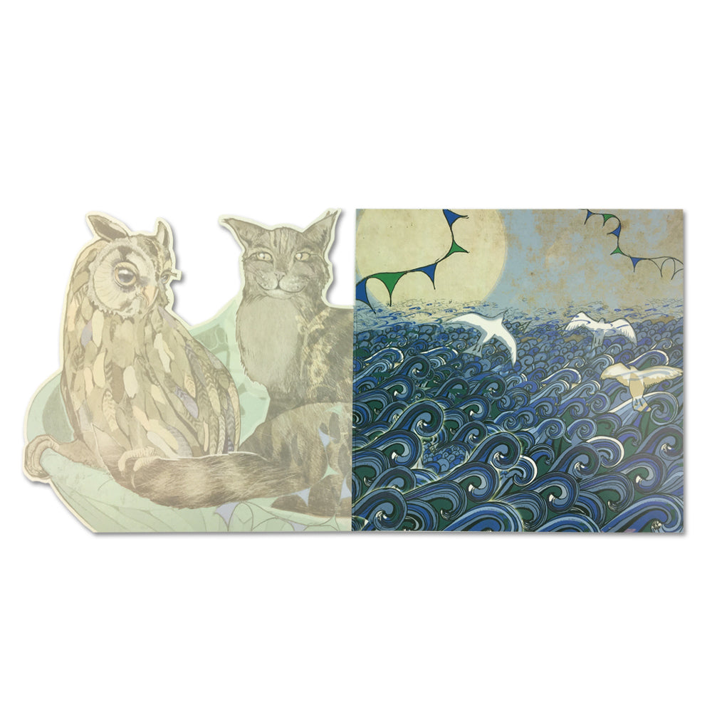 Owl & the Pussycat Die-Cut Greetings Card