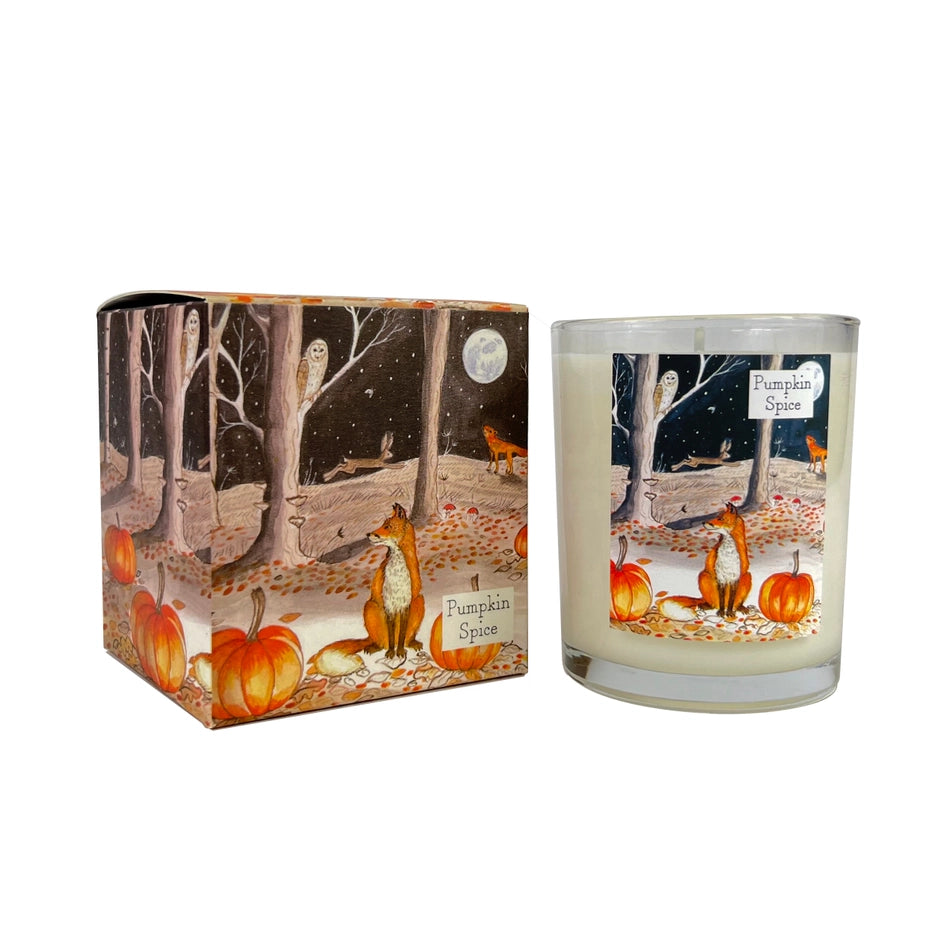 Pumpkin Spice Candle - Fox & Pumpkins by Heaven Scent