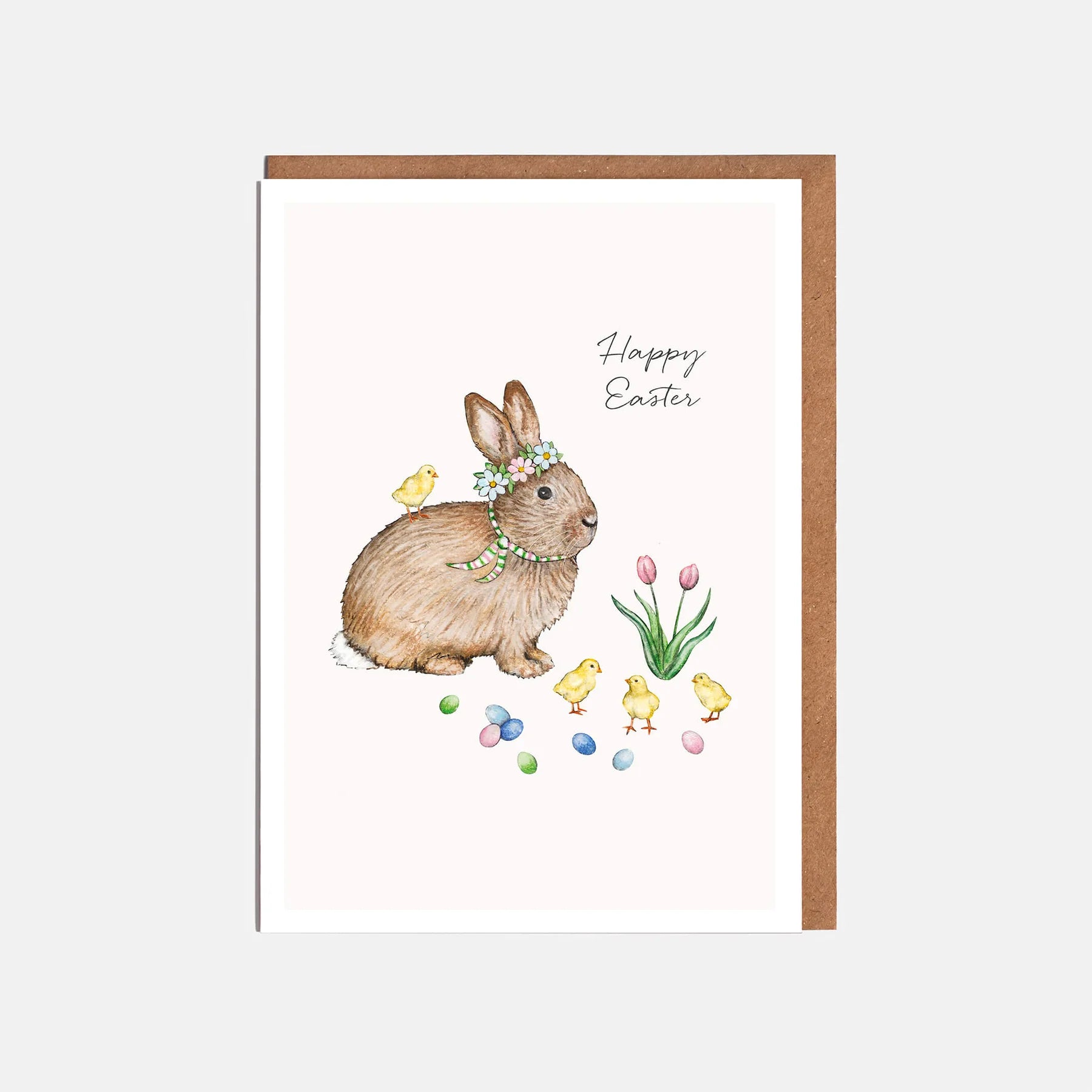 Rabbit & Chicks Easter Card – The Bee's Knees British Imports