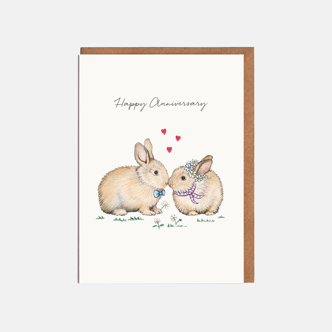 Rabbit Anniversary Card