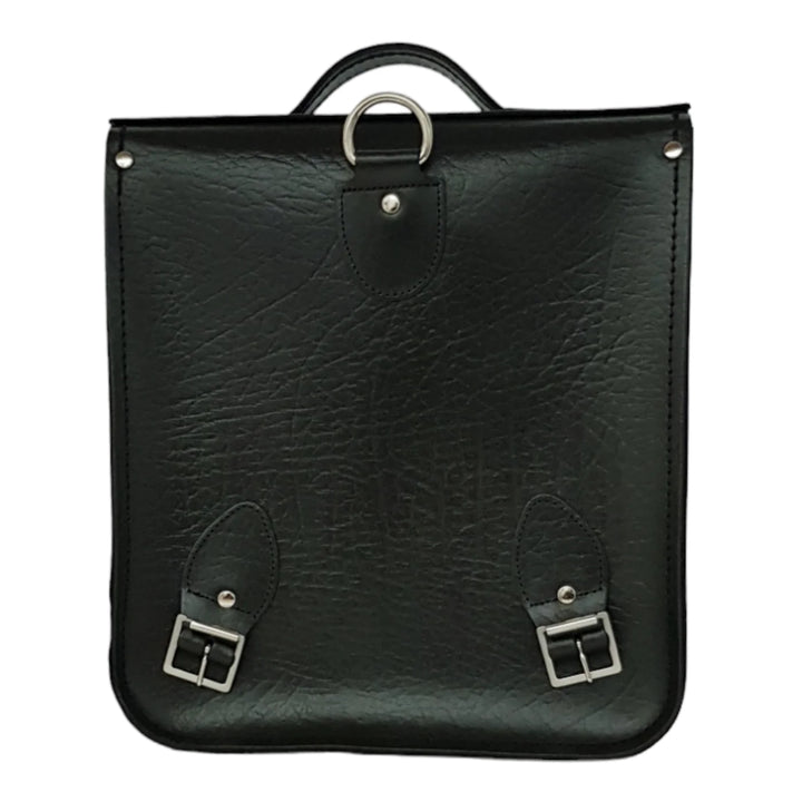 Zatchels Handmade Leather City Backpack Plus - British Racing Green
