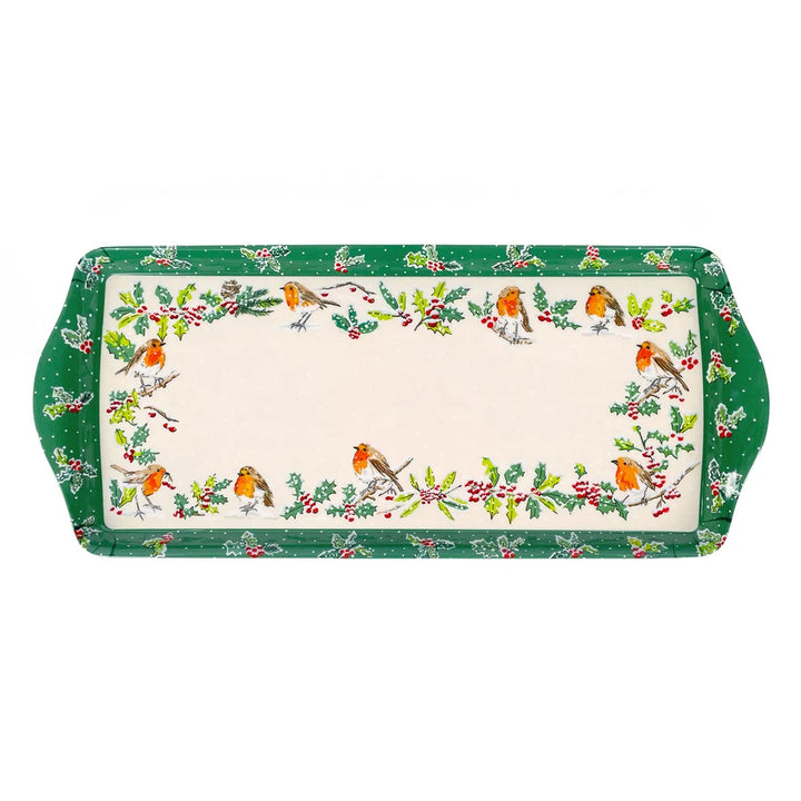 Christmas Robins Sandwich Tray
