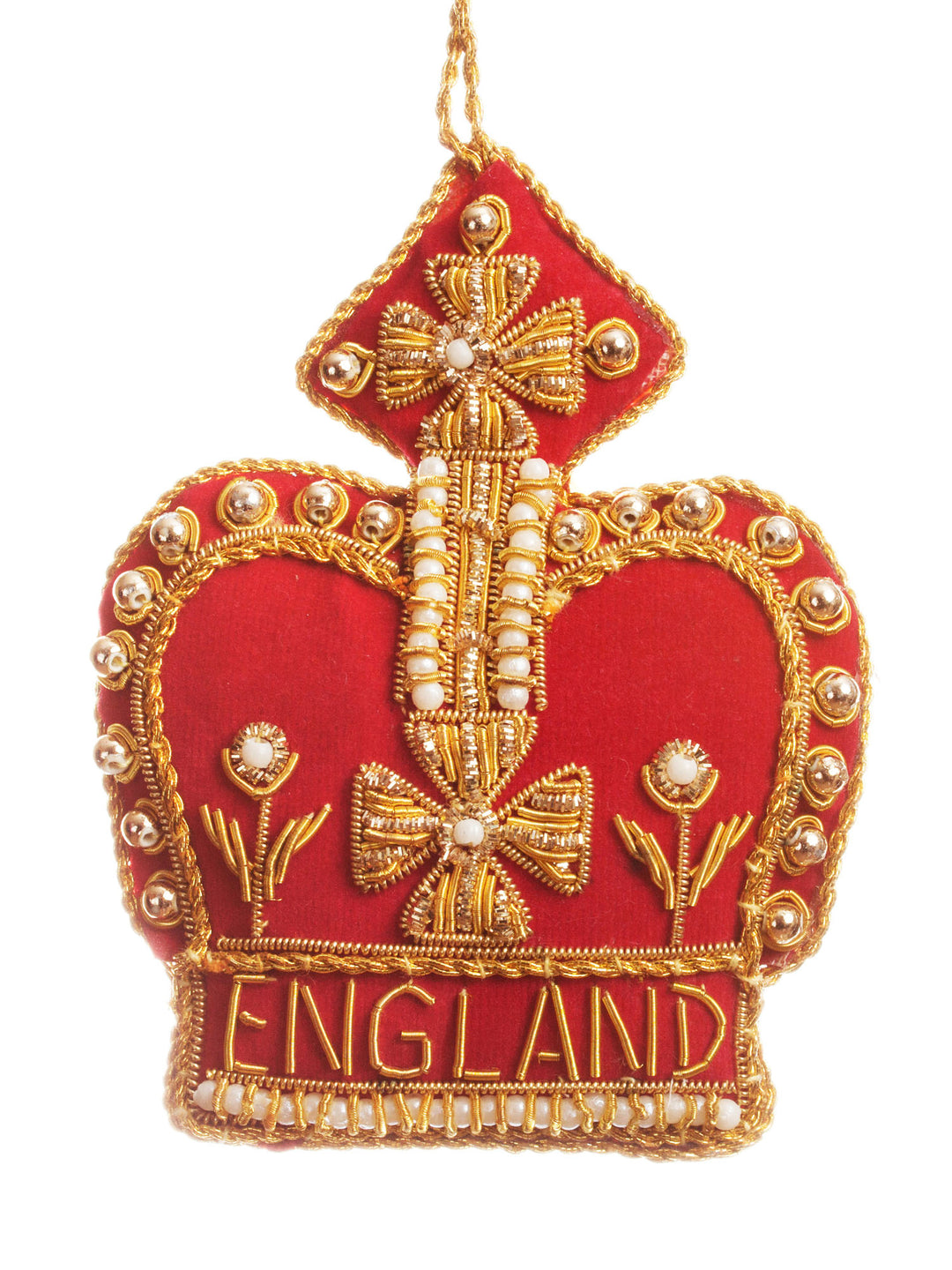 Red England Crown Decoration