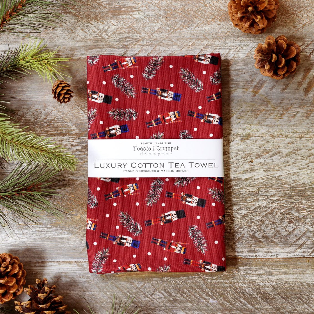 Red Nutcracker Tea Towel