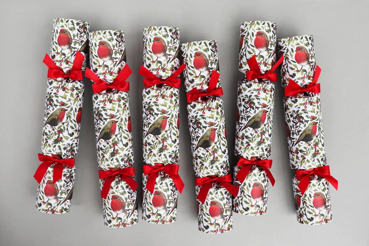 Robins Luxury Christmas Crackers Box of 6