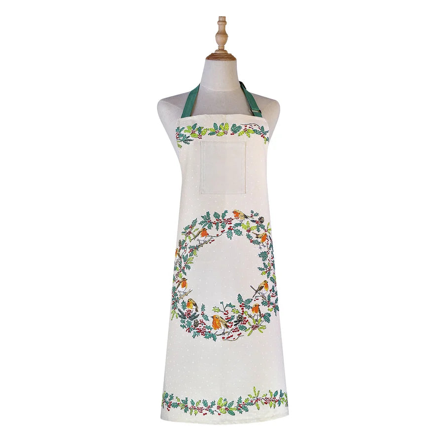 Christmas Robins Apron