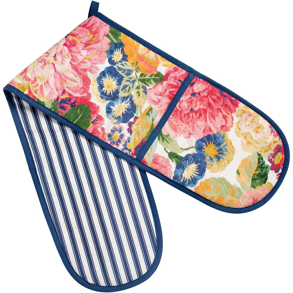 Very Rose & Peony Double Oven Glove