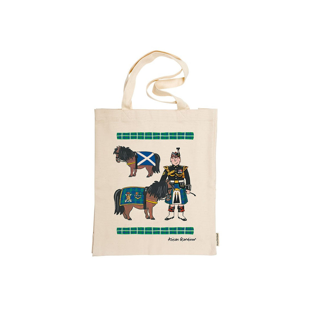 Scottish Pipers Canvas Tote Bag