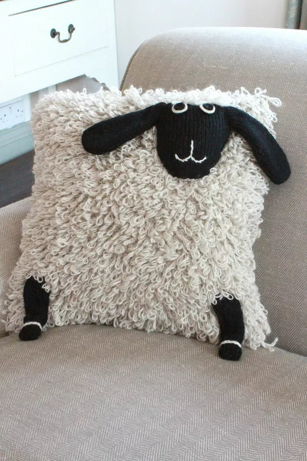 Shaggy Sheep Cushion Cover